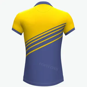 Vente en gros Impression par sublimation entièrement teintée Qualité supérieure Conception libre Maillot de ligue personnalisé Chemise Vêtements de rugby