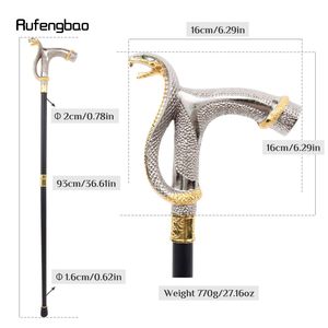 Canne en métal en forme de serpent Rufengbao, 93 cm, pour homme, design élégant - Product Image 2