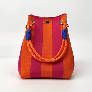 Borsa da viaggio personalizzata all'ingrosso con motivo <span class=keywords><strong>a</strong></span> maglia alla moda giapponese elegante con motivo <span class=keywords><strong>a</strong></span> forma di fiore - Product Image 2