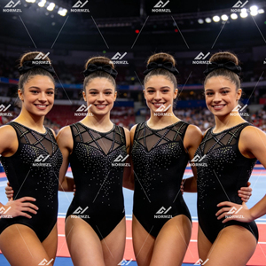 Vêtements de gymnastique pour femmes vert et <span class=keywords><strong>blanc</strong></span>, <span class=keywords><strong>justaucorps</strong></span> de <span class=keywords><strong>danse</strong></span> vert sans manches, <span class=keywords><strong>justaucorps</strong></span> de gymnastique sublimés - Product Image 4