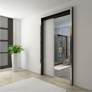 Portes en bois pour salle de bain, design moderne et simple, en bois massif, imperméables, décoration intérieure d'<span class=keywords><strong>appartement</strong></span>, résistantes à l'humidité, très vendues - Product Image 6