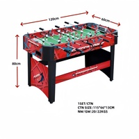 Table de football de table d'intérieur de haute qualité pour enfants, en MDF très résistant avec balle en plastique, divertissement parfait pour les enfants