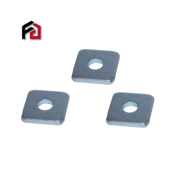 FENG CHEN Wholesale Price High Strength Zinc Coated Carbon Steel Zinc Plated Square Flat Washer With High Quality