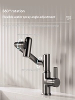 Robinet numérique intelligent moderne à poignée unique, à monter sur le comptoir, en acier inoxydable 304, pour usage domestique, avec options eau chaude et froide