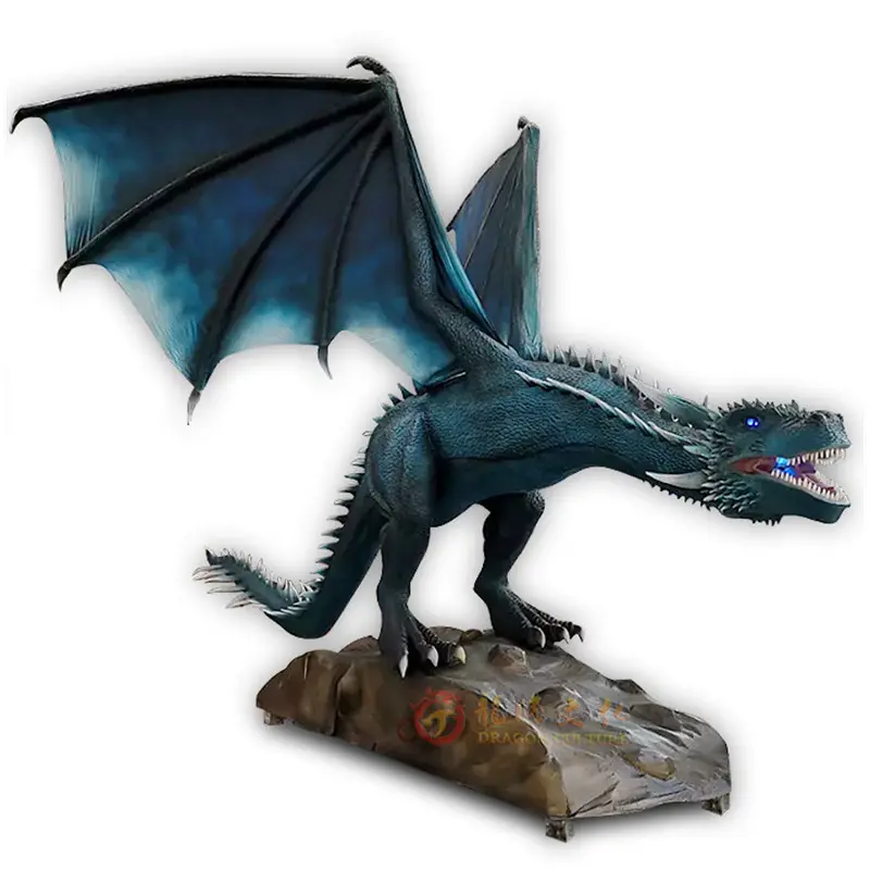 Animatronic Animations film Western Dragon Blue Dragon für Theme Dino Amusement Park