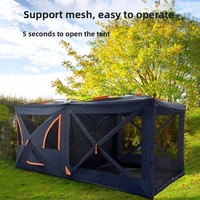 Tente de Luxe Automatique à Ouverture Rapide, Double Couche, Deux Chambres, Quatre Saisons, Imperméable, en Maille Double, pour l'Extérieur, Nouveauté 2026, Vente en Gros