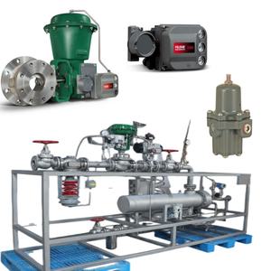 Vanne de régulation de débit sur skid avec vanne de régulation Fisher Vee-Ball V150/V200/V300, actionneur 2052 et positionneur DVC6200 - Product Image 1