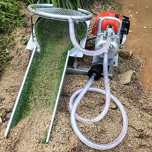 Portable Small Gold Pan Machine <b>Gasoline</b> Powered Vibrating Gold Separator for Outdoor Gold Spiral Separator Pump Motor - Product Image 1