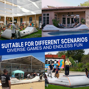 Rampe de skateboard gonflable portable en PVC de 6,7 m - Durable et imperméable pour les sports de <span class=keywords><strong>skate</strong></span>, les piscines, les marches de vélo, les atterrissages - Product Image 6