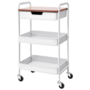 Chariot de rangement roulant à <span class=keywords><strong>3</strong></span> niveaux pour fournitures de bureau personnalisées, avec tiroirs, pour imprimante - Product Image 2