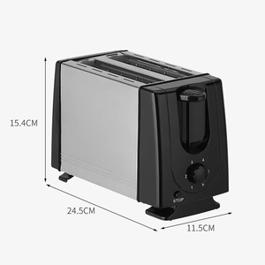 بيع بالجملة التلقائي المنبثقة الإفطار الخبز التحميص الفولاذ المقاوم للصدأ الكهربائية محمصة الخبز الصغيرة - Product Image 6
