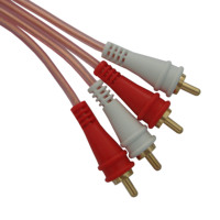 Cable de Audio HiFi al por Mayor, Cable RCA de Cobre Libre de Oxígeno OFC, Blindado y Chapado en Oro, Estéreo para Audiófilos, OEM ODM