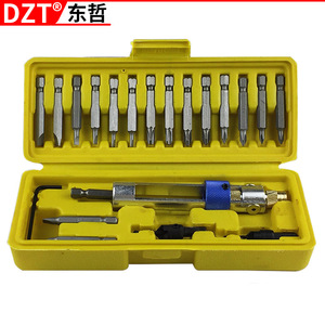 Dzt Multipurpose <b>Drill</b> <b>Bit</b> Set 20 Pc With Air Screwdriver Converter Metric Jobbers Length Hex Shank - Product Image 1
