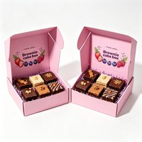 Boîte cadeau en carton pliable personnalisée avec logo pour gâteaux, biscuits, beignets, emballage alimentaire, boîte en carton de qualité alimentaire, résistante à la graisse