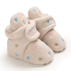 Neonato Infantile Del Bambino Della Ragazza Del Ragazzo Del Cotone Stivaletti Rimanere Sulla Pistoni Del Calzino Morbido Scarpe Stivali Della Caviglia Del Bambino della Greppia Scarpe Invernali - Product Image 6