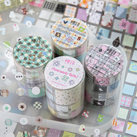 1 rouleau de ruban adhésif série Basic Duet INS Basic Fresh, autocollants décoratifs faits à la main pour journal DIY