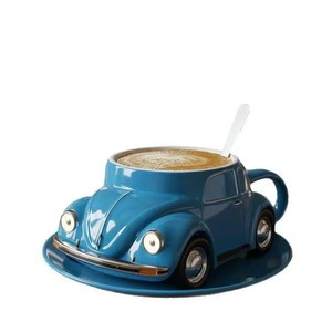 แก้วกาแฟรูปทรงด้วงสีชมพูสีเหลืองขนาด500มล. แก้วกาแฟไอเดียของขวัญสำหรับคู่รักแก้วกาแฟเรซิ่นตกแต่งร้านกาแฟงานฝีมือใหม่ - Product Image 6
