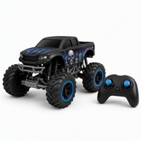 Vente en gros de voitures télécommandées Monster Truck 1:20 à 4 canaux, jouets pour enfants, véhicules électriques RC, grandes roues, portée de 20 m, intérieur-extérieur