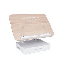 Support de lecture réglable pour bureau, support pour ordinateur portable avec tiroir de rangement, support d'affichage pliable pour la maison et le bureau