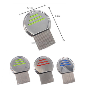 الحيوانات الأليفة الفولاذ المقاوم للصدأ رئيس مشط القمل المسمار موضوع إبرة الكلاب القطط إزالة البرغوث مشط - Product Image 6
