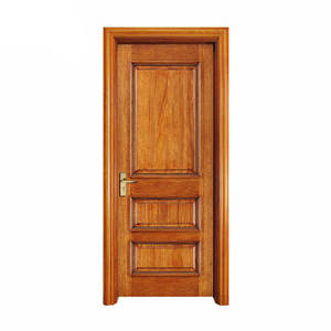 Porte d'entrée en verre, en bois massif, Design <span class=keywords><strong>de</strong></span> grande qualité, intérieur d'entrée - Product Image 1