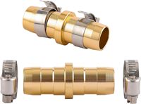 Kit de réparation de raccords de tuyau d'arrosage avec collier de serrage en acier inoxydable, compatible avec les raccords de réparation de tuyaux d'eau de 3/4 "-5/8"