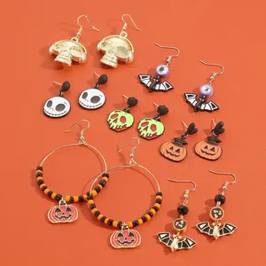 MoyaMiya earring halloween party jewelry pumpkin ghost wholesale jewelry earrings