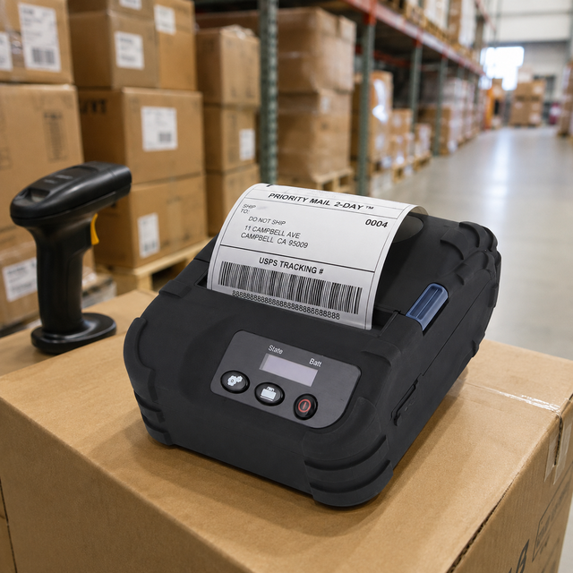 SPRT 58mm/80mm Portable Thermal Label Printer Wireless USB Blue-Tooth for Logistics Packaging Use