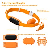 Localisateur d'animaux de compagnie 4G avec surveillance de la santé, suivi, collier pour chat et chien, clôture électronique antidérapante