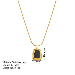 Gold Plated Stainless Steel Trapezoid <b>Perfume</b> <b>Bottle</b> Pendant Necklace Earrings for Wedding Parties Anniversaries Gifts - Product Image 2
