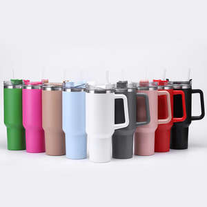 Custom Logo Business <b>Gifts</b> Camping Travel Portable <b>Large</b> Capacity Stainless Steel Double Wall Vacuum Tumbler 40oz Straw - Product Image 3