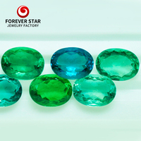 Vente en gros de pierres vertes naturelles de haute qualité, taillées en ovale, fluorite brute, certifiées par un tiers, bijoux Forever Star