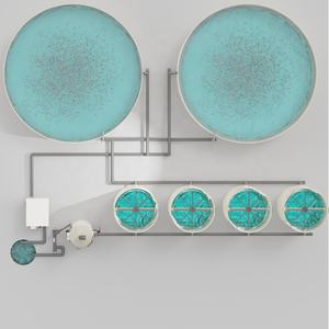 Ras Garnalenkweek Aquacultuursysteem Recirculerend Trommelfilter Ontwerp Voor Tilapia Vissoorten Pp-Materiaal - Product Image 5