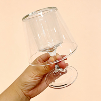 Bougeoir en verre de cristal personnalisé, simple et créatif-Lampe à thé à double usage et base de bougie conique pour la décora