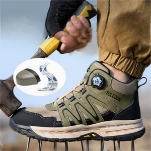 <span class=keywords><strong>Zapatos</strong></span> de Seguridad Indestructibles de Alta <span class=keywords><strong>Dura</strong></span> para Hombre con Punta de Acero, Parte Superior de Cuero de Microfibra para Trabajo de Invierno - Product Image 1