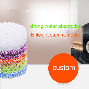 Microfibre pour remplacements de têtes de serpillière rotative, nettoyage des sols, réutilisable, lavable à 360 degrés, tampons de nettoyage pour serpillière - Product Image 3