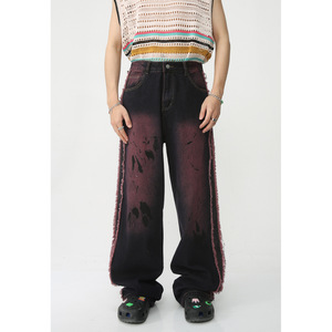 Nuovi <span class=keywords><strong>Jeans</strong></span> da <span class=keywords><strong>Uomo</strong></span> alla Moda con Lavaggio Sbiadito <span class=keywords><strong>Grigio</strong></span>, Alta Qualità, Casual, Effetto Vissuto, <span class=keywords><strong>Jeans</strong></span> Vintage Personalizzati a Gamba Dritta e Larga - Product Image 3