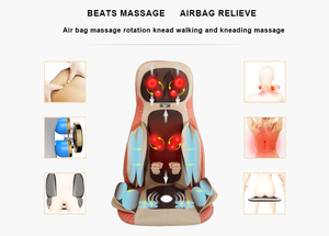 Cojín masajeador Shiatsu de cuello y espalda Delux antiguo, con función calmante de calor y 3 estilos de masaje, para golpear y enrollar - Product Image 6