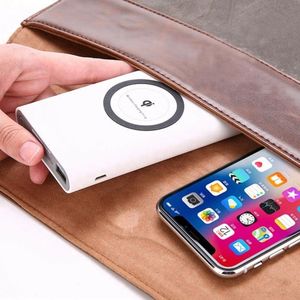 พาวเวอร์แบงค์ไร้สาย 10000mah ราคาสุดคุ้ม ชาร์จไร้สาย พกพาสะดวก แบตเตอรี่สำรองสำหรับโทรศัพท์ - Product Image 5