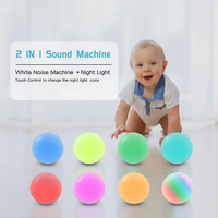 Máquina de Sonido Portátil con 1 Canción Relajante para Dormir Bebés, Batería Android, Control por Voz con Asistente de Google, para Hogar, Hotel y Exteriores