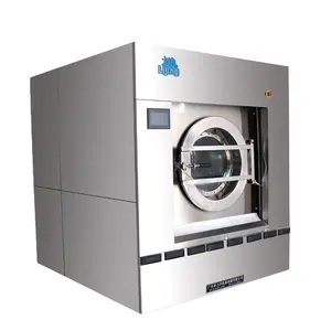 Otel keten 50KG çamaşır ekipmanları endüstriyel çamaşır yıkama makinesi