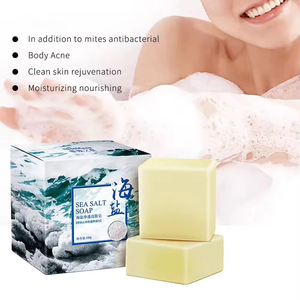 <span class=keywords><strong>Savon</strong></span> au sel marin naturel et biologique, marque privée, <span class=keywords><strong>savon</strong></span> au lait de chèvre fait main pour éliminer l'acné, nettoyer en profondeur la peau, soin du visage - Product Image 2