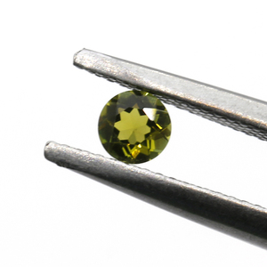Gema de turmalina Natural para fabricación de joyas, máquina de forma redonda de colores combinados, precio al por mayor - Product Image 2