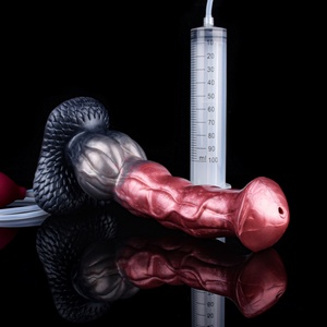 Big Sex Toy Online Shop Realistic Knotted Squirting <b>Dildo</b> Ejaculating Horse <b>Dildo</b> with Suction Cup Adult Sex Toy for Women - Product Image 4