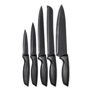 Ensemble de couteaux pour la maison, ensemble complet avec manche élégant, lame noire, ensemble de 7 pièces, couteau de chef - Product Image 4