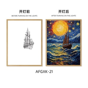 Starry Sky Painting <b>Lights</b> to Decorate the Room with Warm Ornaments Led Painting - Product Image 4