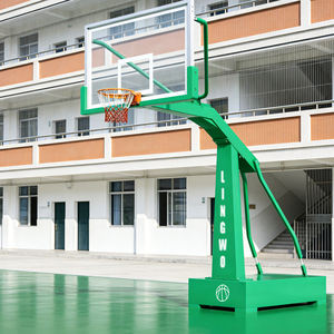<span class=keywords><strong>Canestro</strong></span> da <span class=keywords><strong>Basket</strong></span> Portatile per Adulti con Struttura di Supporto Idraulica in Acciaio, Perfetto per Campi Esterni - Product Image 5