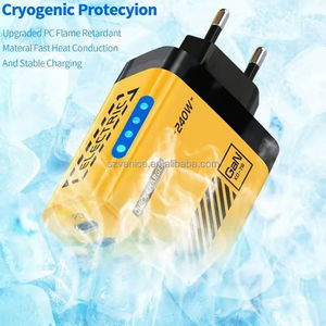 Chargeur <span class=keywords><strong>rapide</strong></span> pour téléphone portable 240W, <span class=keywords><strong>charge</strong></span> <span class=keywords><strong>rapide</strong></span> USB-<span class=keywords><strong>C</strong></span> PD 240W, 5 ports USB <span class=keywords><strong>Type</strong></span> <span class=keywords><strong>C</strong></span>, chargeur GaN QC3.0, adaptateur de voyage avec lumière LED - Product Image 3