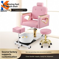 Fauteuil de pédicure pour salon de coiffure, nouveau style, réglable en hauteur, pivotant, pliable, multifonctionnel, canapé de massage spa