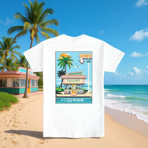 Camiseta Omakase Oasis Diner blanca unisex para adultos talla M - Product Image 3